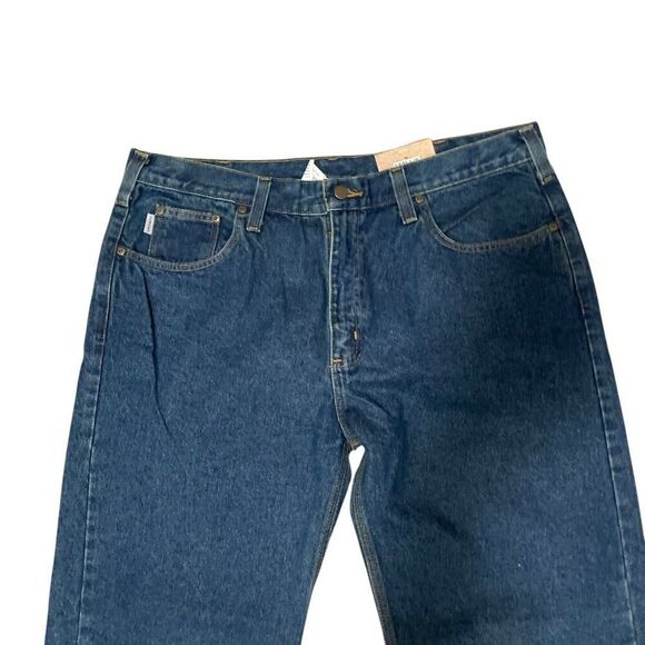 Carhartt Relaxed Fit Jeans Straight Leg Denim Pants B460 DVB Men's Sz 40x32 NWT - Picture 2 of 7